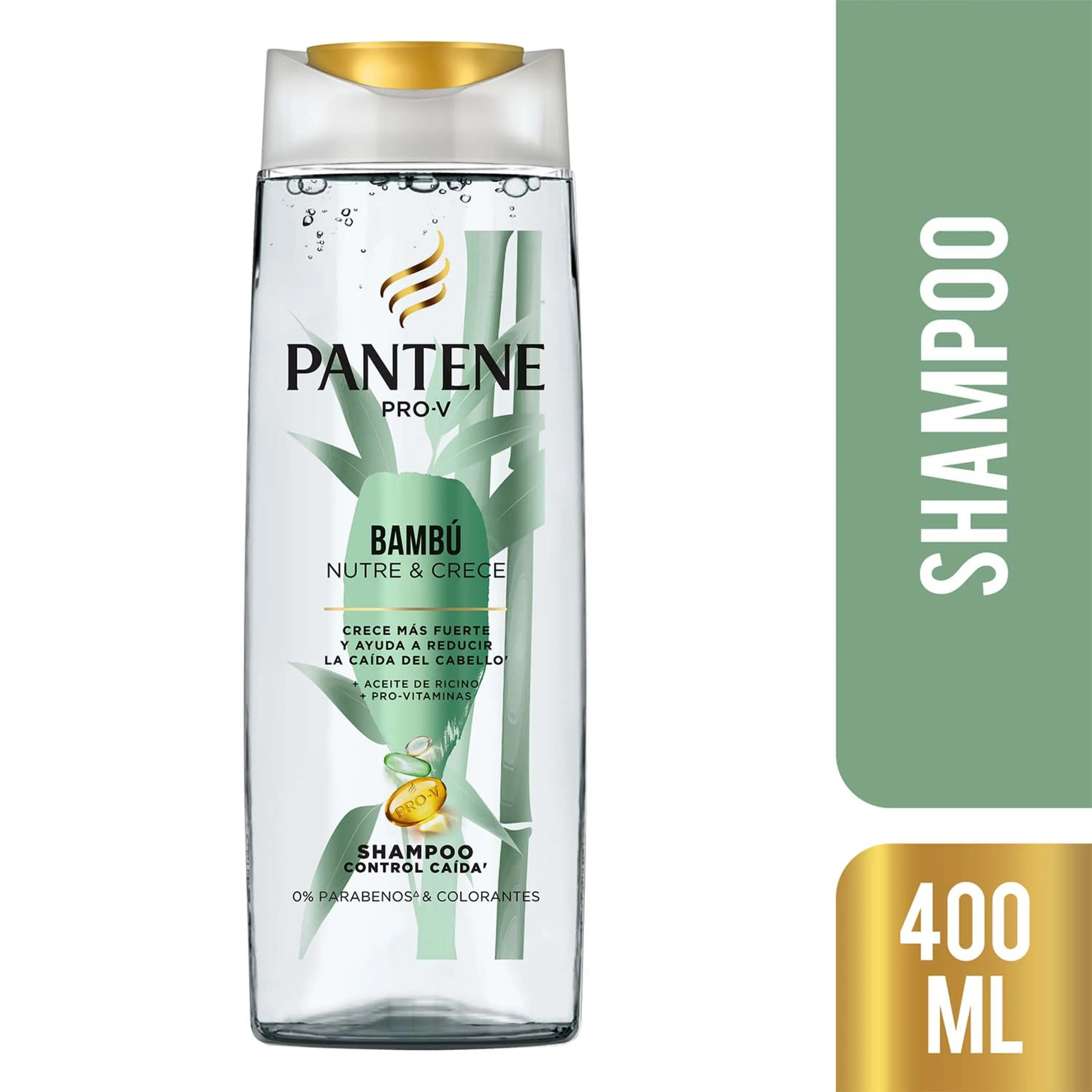 Pantene Shampoo Control Caída con Bambú 400 ml